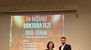 Araştırma Görevlimiz Üçüncülük Ödülüne Layık Görüldü
