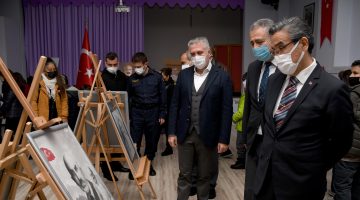 ÇİZGİMİZ MEHMET AKİF ERSOY’ RESİM SERGİSİ AÇILDI