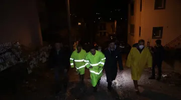 BAŞKAN ARAS, SU TAŞKINI YAŞANAN BÖLGELERDE