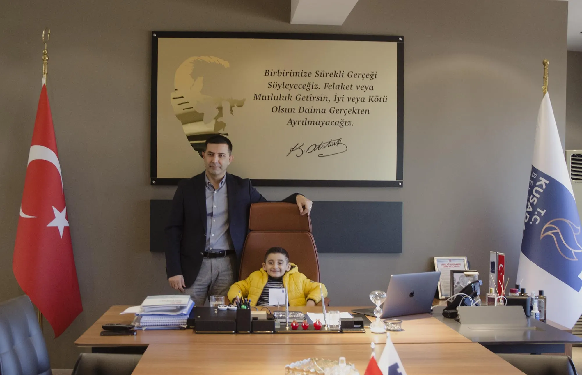 MİNİK RESUL’DEN BAŞKAN ÖMER GÜNEL’E TEŞEKKÜR ZİYARETİ
