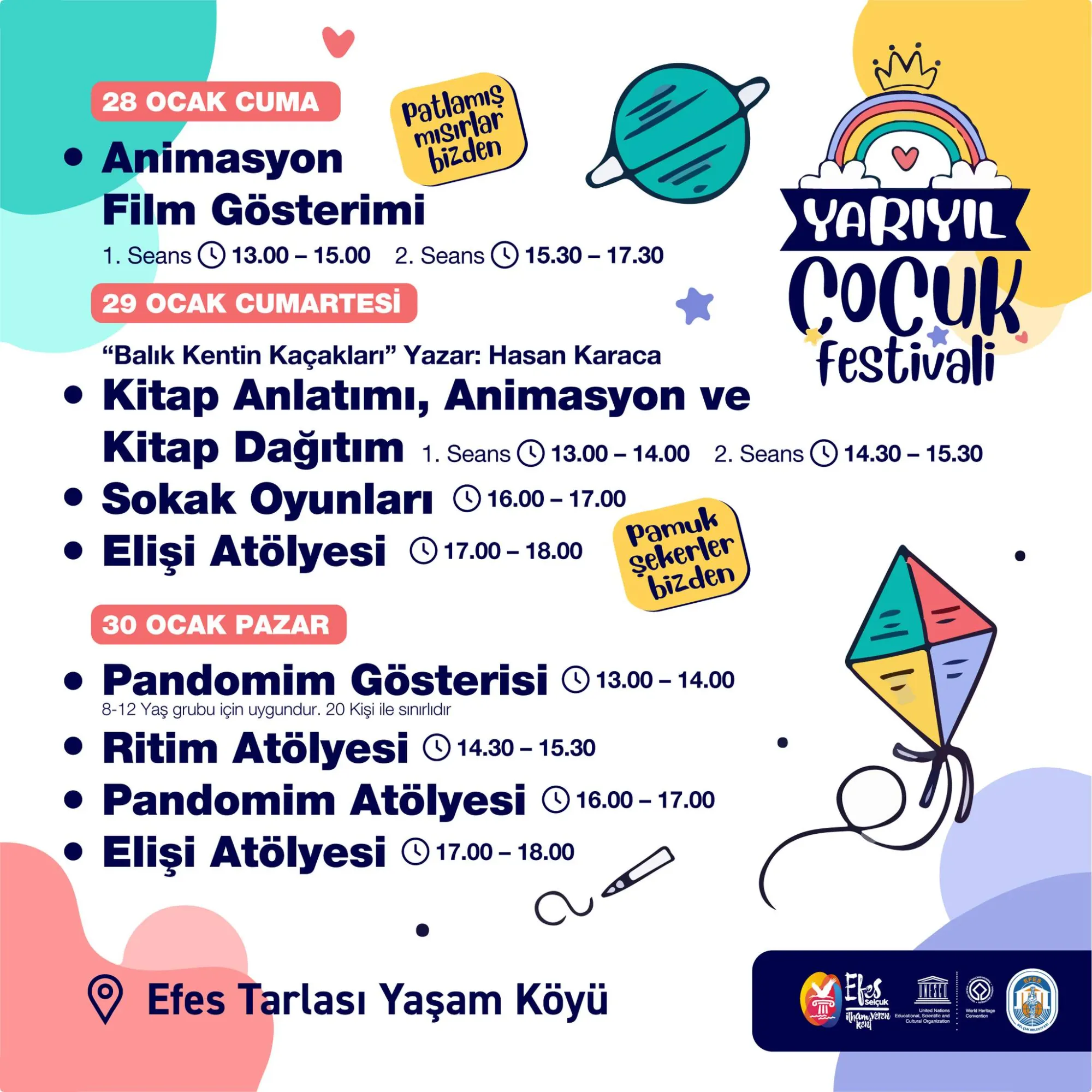 EFES SELÇUK BELEDİYESİ’NDEN YARIYIL ÇOCUK FESTİVALİ