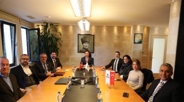 BODRUM İŞ İNSANLARI DERNEĞİ, BAŞKAN ARAS’I ZİYARET ETTİ