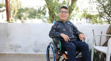 DORUK BURGAZ, TEKERLEKLİ SANDALYESİNE KAVUŞTU