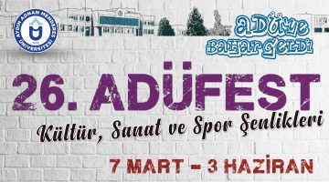 26. ADÜFEST BAŞLIYOR