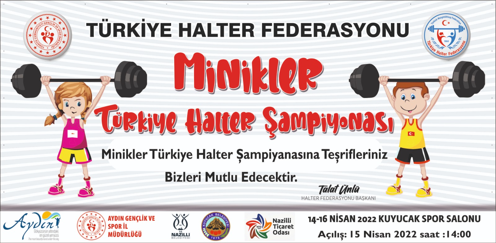 MİNİKLER TÜRKİYE HALTER ŞAMPİYONASI BAŞLIYOR