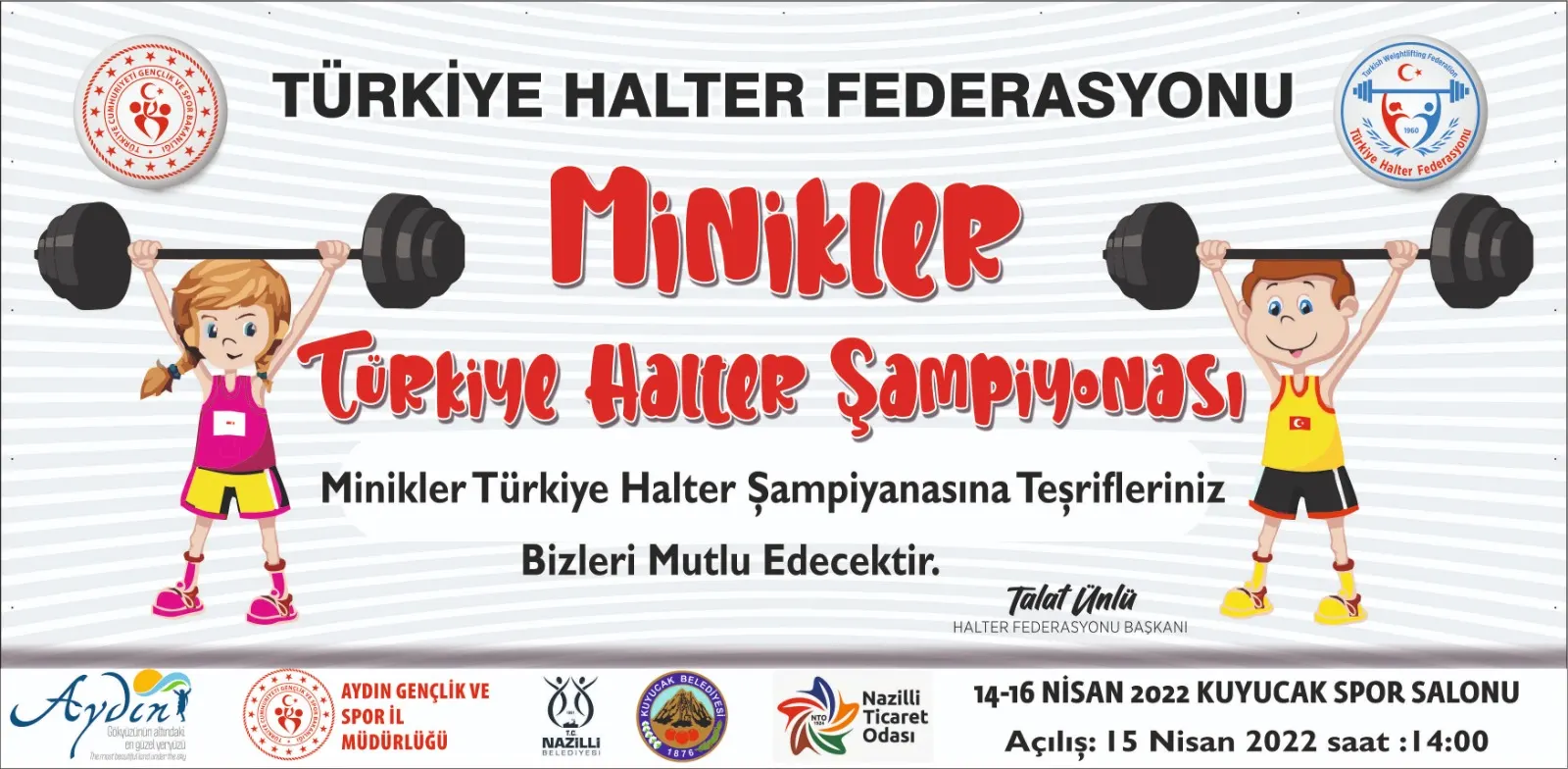 MİNİKLER TÜRKİYE HALTER ŞAMPİYONASI BAŞLIYOR