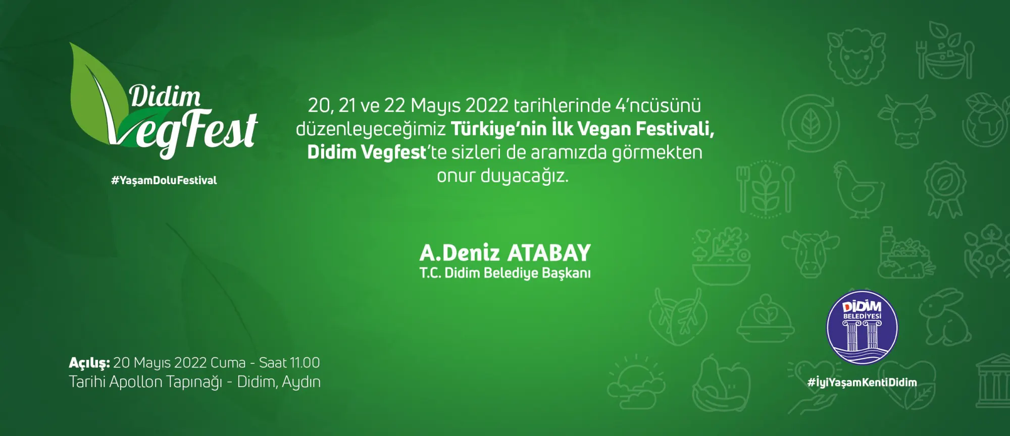 ATABAY’DAN DİDİM VEGFEST’E DAVET