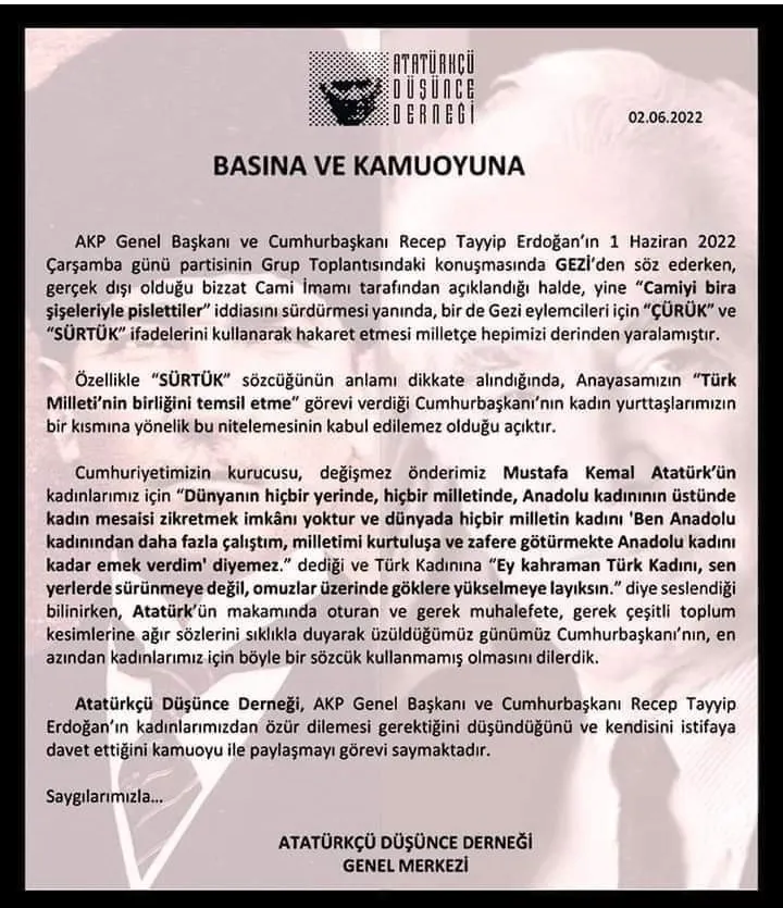 ADD” BASINA VE KAMUOYUNA “
