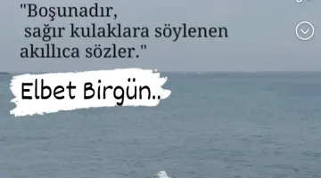 BOŞUNADIR SAĞIR KULAKLARA SÖYLENEN AKILLICA SÖZLER