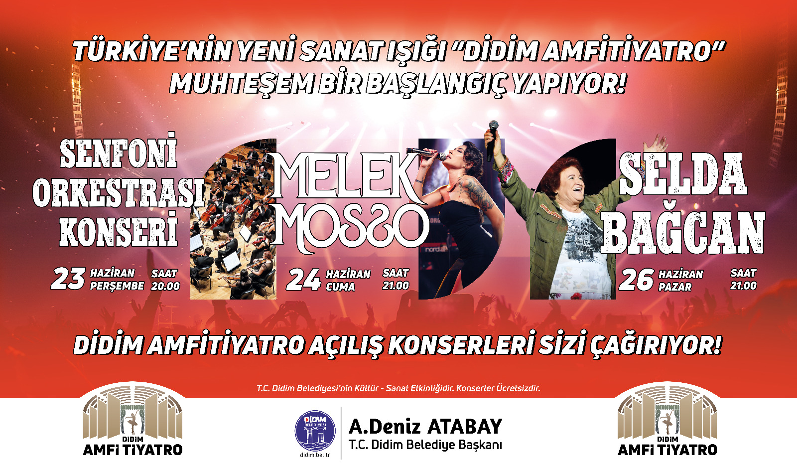 DİDİM AMFİ TİYATRO’NUN İLK HAFTASINDA MUHTEŞEM KONSERLER