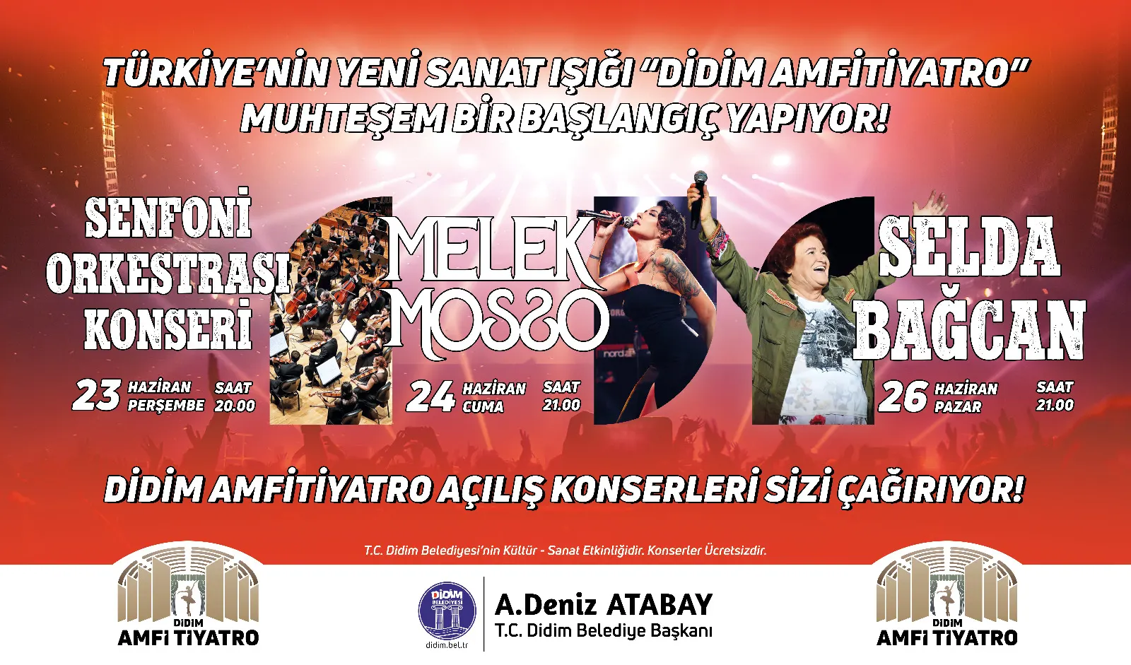 DİDİM AMFİ TİYATRO’NUN İLK HAFTASINDA MUHTEŞEM KONSERLER