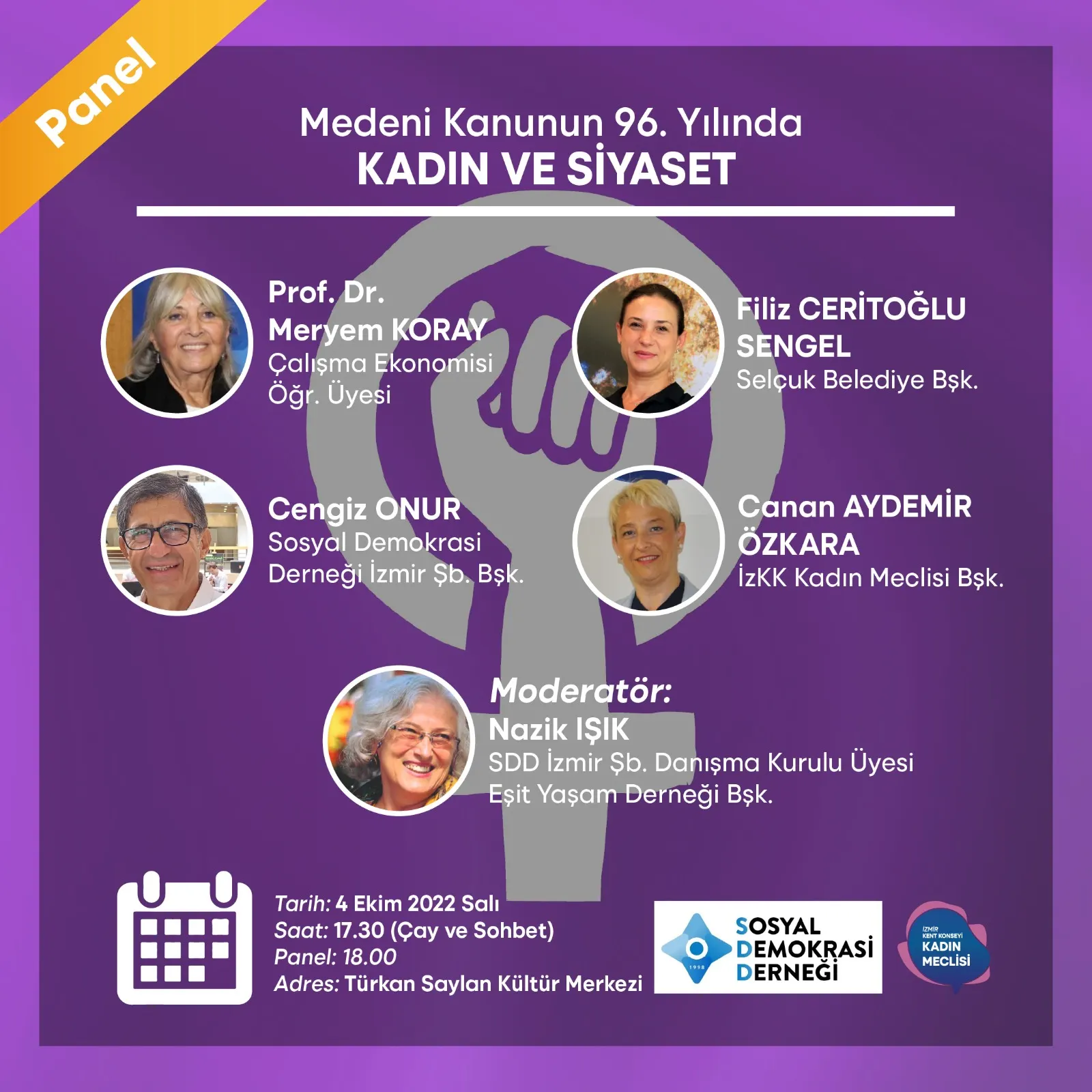 “KADIN VE SİYASET” KONUŞULACAK