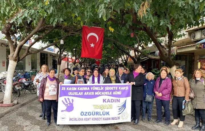 İNCİRLİOVA  KENT KONSEYİNİN KADINA YÖNELİK  ŞİDDETE  KARŞI  BASIN METNİ