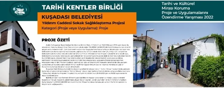 KUŞADASI BELEDİYESİ’NİN KENT KİMLİĞİ PROJELERİNE BÜYÜK ÖDÜL