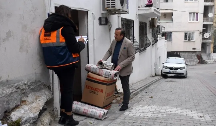 KUŞADASI BELEDİYESİ’NDEN SOĞUK KIŞ GÜNLERİNDE YUVALARI ISITAN YARDIM