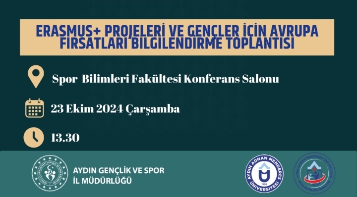 AYDIN’DA GENÇLER İÇİN ERASMUS+ VE AVRUPA DAYANIŞMA PROGRAMI KONFERANSI DÜZENLENECEK