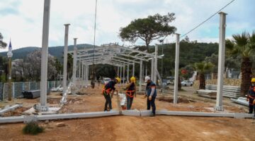 BODRUM  KIZILAĞAÇ PAZARYERİ İLK ETAP TAMAMLANDI