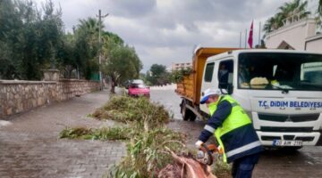 DİDİM BELEDİYESİ EKİPLERİ HER KOŞULDA SAHADA