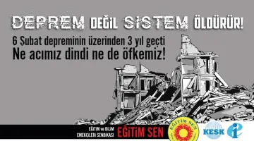 Deprem Değil, Sistem Öldürür!