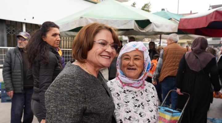 BAŞKAN HATİCE GENÇAY’DAN, PAZAR ESNAFINA BAYRAM ÖNCESİ ZİYARET