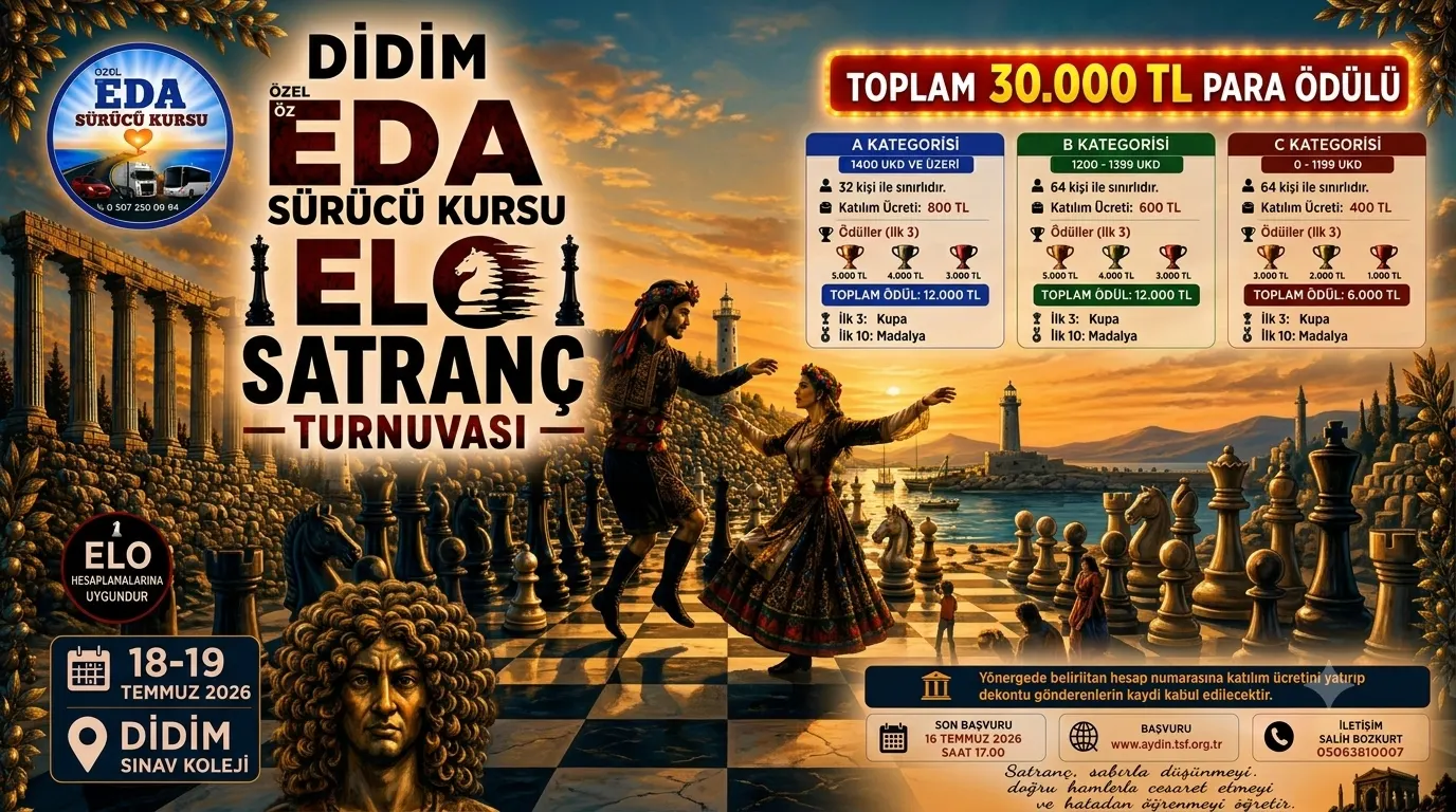 Didim’de ELO Satranç Turnuvası İçin Geri Sayım Başladı