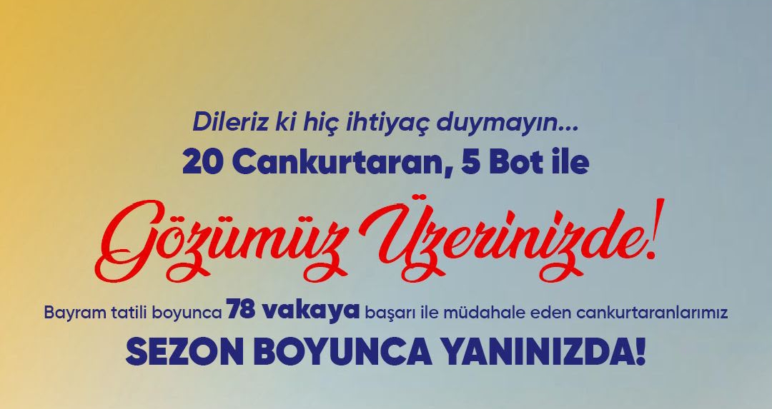 DİDİM BELEDİYESİ CANKURTARANLARIMIZ GÖREV BAŞINDA