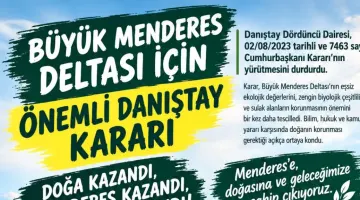 BÜYÜK MENDERES NEHRİ İÇİN TARİHİ KARAR