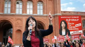 ALMANYA SİYASETİNDE DEPREM:  ELİF ERALPLİ SOL PARTİ BERLİN’DE SANDIĞI PATLATTI