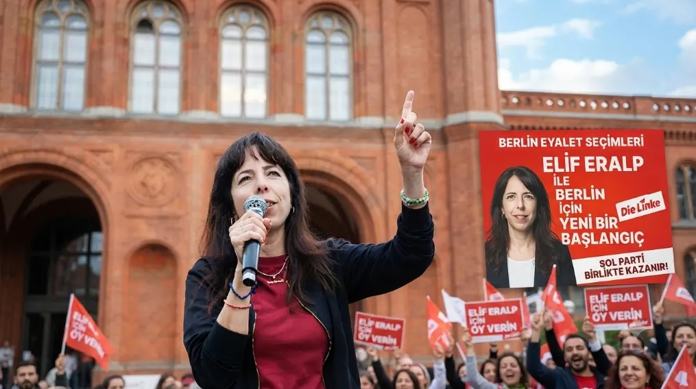 ALMANYA SİYASETİNDE DEPREM:  ELİF ERALPLİ SOL PARTİ BERLİN’DE SANDIĞI PATLATTI